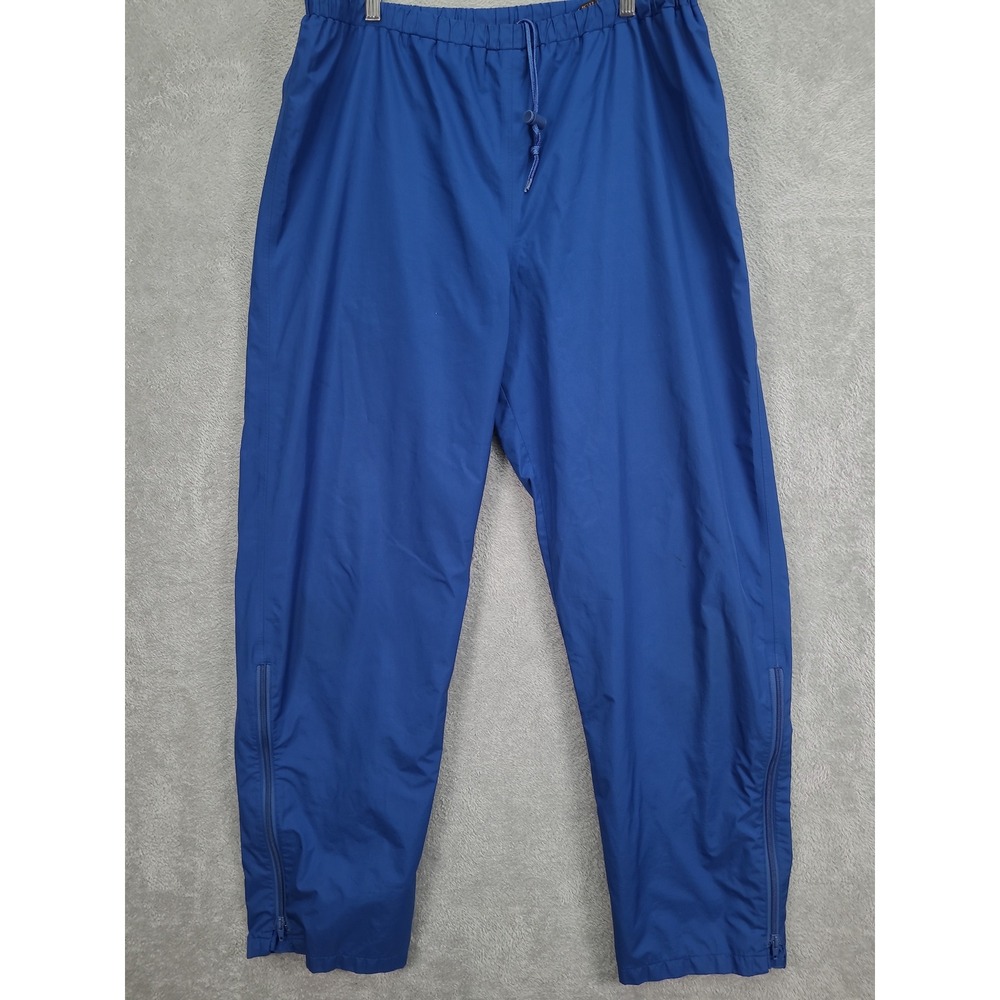 Eddie Bauer GORE-TEX Blue‎ Pants Men'sSz XL Lightweight Athletic Zip Leg Outdoor